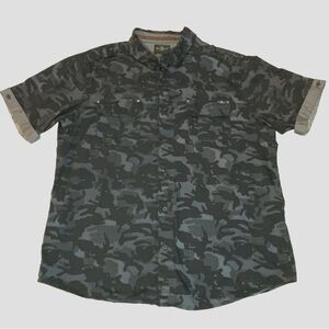 Marc Ecko Cut Sew Dark Camo Shirt 2XL